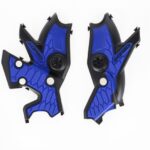 blauwe acerbis frame protectors voor yamaha T7